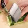 1Pc Stainless Steel Knife Finger Hand Guard Finger Protector For Cutting Slice Safe Slice Cooking Finger Protection Tools