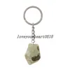 Irregular Crystal Stone Keychain Pendant Healing Natural Gemstone Keychains Key Chain Luggage Decoration Keyring