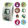 2.5 cm Teşekkür Etiketler Parti Dekorasyon Sevimli Hayvan Baskı Mühür Etiketleri Hediye Paketleme Sticker Ofis Kırtasiye Malzemeleri CCF6073