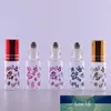 Empulte 5ml Emulsão Refil Bottle Vidro Rolo Vazio Em Cosméticos Olhos Creme Vial Impresso Borboleta Óleo Essencial 50pcs