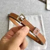 Belt for Woman Fashion Needle Buckle Letter Design Women Belts Genuine Cowhide 12 Color Top Quality with Box