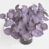 Dekoracyjne kwiaty Wieńce Wełna Pieniądze Liść Eukaliptus Wedding Home Road Lead Flower Wall Decoration Fałszywy układ Symulacji