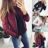 Women Spring Autumn Coat Short Section Outerwear Cotton Padded Warm Jacket Outwear Casual Pink Black Thin Female Clothes 210518