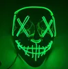Halloween Mask Led Light Up Funny Masks The Purge Election Year Great Festival Cosplay Costume Supplies Party Mask