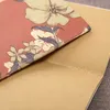 Новый цветочный узор B5 старинные коричневые бумаги ноутбука копировальный чехол пустой страница Блокнот мягкий тетрадь ежедневная бумага офиса и школьные принадлежности