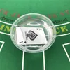 2sets / Lot Plastik Oynama Kartları Su geçirmez Texas Holdem Poker Kartları daraltmak Marka PVC Pokers Masa Oyunları 2.28 * 3.46 İnç