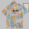 2021 Hot Anime Attack on Titan Print Fashion Round Neck Tie Dye T-shirt Man and Woman Y0809