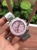 Super-Uhr 116610, rosafarbenes Zifferblatt, Montre DE Luxe 2813, Automatikwerk, 316L-Feinstahl, Banddurchmesser 40 mm