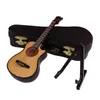 Mini Classical Guitar Wooden Miniature Model Musical Instrument Decoration Gift Decor For Bedroom Living Room 211105