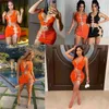 Sexy Women Dresses Two Piece Set Designer New Spring Summer Sexy Beach Clothing Sleeveless Skirt Lace Up Suit