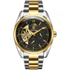 Gold Mechanical Watch Men Business Waterproof Automatic Male Clock Auto Date Luxury Diamond Men's Watches Wristwatches