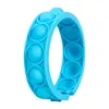 DHL Navio Fidget Bracelet Reliver Reliver Stress Brinquedos Arco-íris Push Bolha Antistress Toy Adulto Crianças Sensory Para Aliviar o Autismo