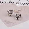 Partihandel 50st Cute Little Girl 925 Silver Charm Pärla European Charms Pärlor Passa Pandora Armband DIY Smycken Jul Xmas