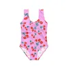 Swan Flamingos Barn Swimweawer One-Piece Summer Swimsuit Cute Bather Suit Bikinis BabyKids Girl Swim Beach Wear 943 Z2