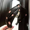 Hair Accessories Cute Hairbands For Girls Dots Wide Side Point Pretty Chiffon Hairband Headband Female Winter Hoop Women