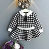 Autumn New Arrival Girls Fashion Sticked 2 Pieces Set Sweater Coat+kjol Girls Boutique Outfits Baby Girl Winter Clothes