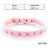 Cat Collar prowadzi Kołnierz Comfort Chihuahua Produkty Kocięta Bell Solid Puppy Dog Bezpieczeństwo