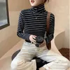 Wwenn Casual Mulheres T-shirt Manga Longa Algodão Coreano Tshirt Top Womens Roupas Outono Turtleneck T Camiseta Femme 210507