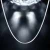 Цепочки Посеребренные Ожерелье 925 Модные украшения Змеиная цепочка 2мм317В