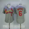 1982 1985 Retror Beyzbol Bağbozumu1 Ozzie Smith 6 Stan Musial Jersey 13 Matt Carpenter Cooperstown Dikişli Kazak Mavi Beyaz Gri Bej