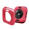 Capa colorida de silicone macio para Apple Watch iWatch Series 1 2 3 4 5 6 Capa TPU Full Protection Cases 42mm 38mm 40mm 44mm 45mm 41mm Acessórios de banda