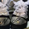 Atletik Açık Muhteşem Köpüklü İlk Harfler Bebek Adı Özelleştirilmiş Ayakkabı Bling 26 Alfabe Rhinestone Boy Bebek Sneakers