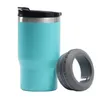 4 in 1 14oz Coffee Cups Tumbler 304 Stainless Steel 12oz Slim Cold Beer Bottle Can Cooler Holder Double Wall Vacuum Insulated Drink Mug Cans Bottles With Two lid EE