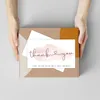 50pcs/Bag Thank You Greeting Cards Baking Bags Gift Package Box Business Decor Festive Party Supplies