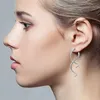 Chirurgische stalen draaiing opknoping lus pluggen oorbel taper oor gewicht hanger helix hoepel tragus brancard expander piercing lichaam sieraden