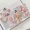 Plating Flower Phone Cases For Samsung S20 FE S21 S10 S9 Plus A52 A72 A32 A51 A71 A42 Note 20 10 Ring Holder Soft Cover