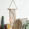 Macrame Wall Wiszący Gobelin DIY Handmade Woven Home Decor Do Sypialni Woven Boho Tapestry Wiszące