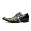 Black Business Leather Shoes Men Designer's Men Dress Shoes Leather Lace-up Formal Party and Wedding Chaussures Hommes