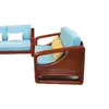 Dostosowane meble salonu Nowy chiński styl z litej drewna sofa, meble orzecha włoskiego, skonsultuj się z obsługą klienta dla określonych cen