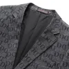 Minglu Vår Sommar Man Blazer Hög kvalitet Enkelknäppt Alla tryckta Herr Mode Slim Fit Casual Man 4XL Herrkostymer Blazers