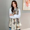 New light luxury silk scarf women versatile spring and autumn thin scarf summer gauze scarf beach towel shawl3277529