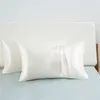 FATAPAESE Solid Satin Skin Care Silk Hair Anti Pillow Case Cover Federa Queen King Full Size alta