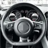 Capa de volante de carro Preto Genuine Leather Camurça para Audi A3 S3 (8p) Sportback 2008-2012 R8 TT TTS (8J) 2006-2014