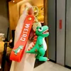 Fashion Cute Dinosaur Keychain Cartoon Animal Doll Key Chain Men Boyfriends Car Bag Pendant Key Ring Gifts for Kids G1019