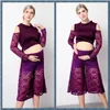 purple lace maternity dress