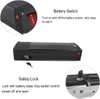 21700 Portapacchi posteriore Batteria eBike 52V 24Ah 48V 20Ah con doppio portapacchi per motore 2000W 1500W 1000W 750W 500W 24"-28 pollici