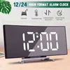 LED Alarm Clock Digital Criança Electronic Screen Screen Strio Temperatura com função Snooze para crianças 210804