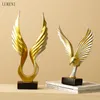 North European and American Style Simple Resin Angel Wings Soft TV Wine Cabinet Decoration Gift 210414