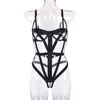 NXY cockrings sexy set Aduloty Ladies Sexy Strappy Hollow Cross Erotic Lingerie Bodysuit Underwire Gather Bra Sling Underwear Thong 1127 1123