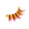 3D Luxury Colorful Mink Eyelashes 24 colors Natural Long Individual Thick Fluffy False Lashes Makeup Extension Tools