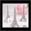 Andra evenemangsfest levererar 100 PCSLOT Wedding Favor Eiffel Tower Place Card Holsher Wholesale FedEx BN47 Alhnn HI5QW