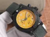 Luxe horloge 45 mm 2824top GF roestvrijstalen kast nylon riem saffier krasbestendige spiegel automatische mechanische beweging mannen horloges