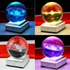 Novelty Items 60cm/80cm K9 Crystal Solar System Planet Globe 3D Laser Engraved Sun Ball With Touch Switch LED Light Base Astronomy