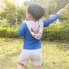 Middle Split Kid's Hooded Big Coreano Bambini Protezione solare Costume da bagno Costumi da bagno Primavera Quick-dry e Baby Boy Small s