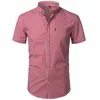 Mens xadrez de algodão camisa casual fit ajuste mens botesa boton para cima homens camisas vestido de marca de negócios camisa camisa chemise camisa masculino 210331