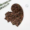 Leopard print scarf hijab headscarf muslimska sjalar bomull viskos huvud wrap foulard turbans huvudband kvinnor